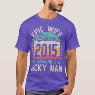 Epic-frun sedan 2015 är min Make en lyckligt gift T Shirt