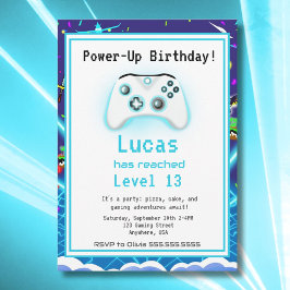 Epic Gamer Lycklig 13 Birthday Inbjudan Critical S