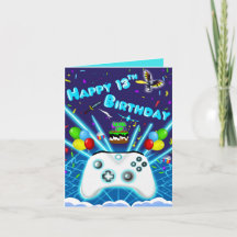 Epic Gamer Lycklig 13:e födelsedagskortet Kritisk
