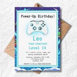 Epic Gamer Lycklig 14 Birthday Inbjudan Critical S