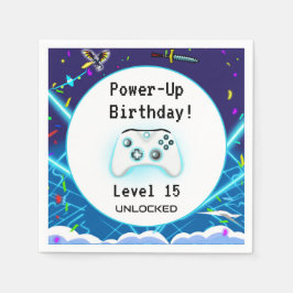 Epic Gamer Lycklig 15 Birthday Inbjudan Critical S Pappersservett