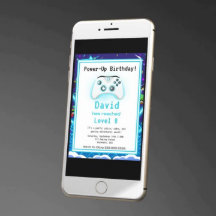 Epic Gamer Lycklig 8:e födelsedag Inbjudan Kritisk