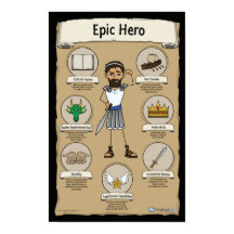 Epic Hero Classroom Poster - BLACK-bakgrund