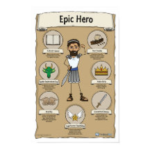Epic Hero Classroom Poster - Vit bakgrund
