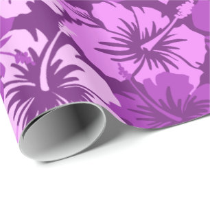 Epic Hibiscus Blommigt Hawaiian Wrapping Papper Presentpapper