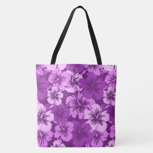 Epic Hibiscus Hawaiian Blommigt Aloha Beach Bag Tygkasse