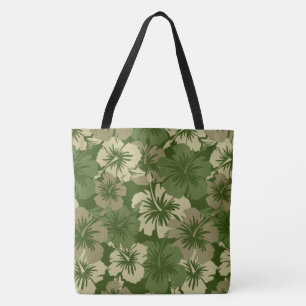 Epic Hibiscus Hawaiian Blommigt Aloha Beach Bag Tygkasse