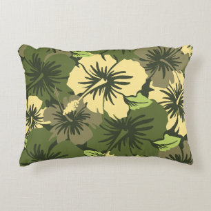 Epic Hibiscus Hawaiian Blommigt Aloha Shirt Print Prydnadskudde