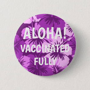 Epic Hibiscus Hawaiian Blommigt Aloha Vaccinerad Knapp