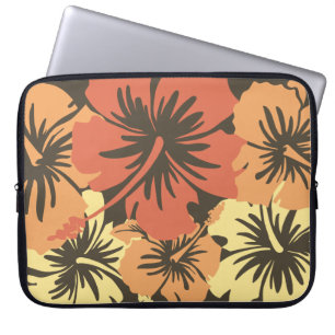Epic Hibiscus Hawaiian Neoprene Wetdräe Laptop Fodral