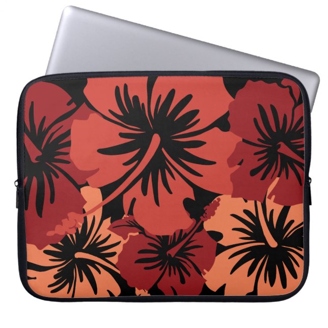 Epic Hibiscus Hawaiian Neoprene Wetdräe Laptop Fodral (Framsidan)
