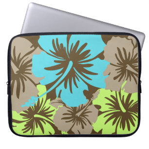 Epic Hibiscus Hawaiian Neoprene Wetdräe Laptop Sleeve