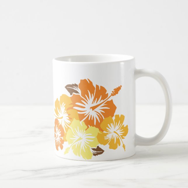 "Epic Hibiscus" i Orange Mugg (Höger)