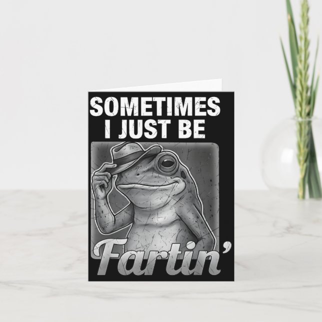 Epic I Farting Frog Sometimes Just Fartin Fart Kort (Framsida)