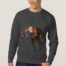 ⚡️ EPIC IMPACT! ⚡️ Sci-Fi vs Fantasy Battle Lång Ärmad Tröja