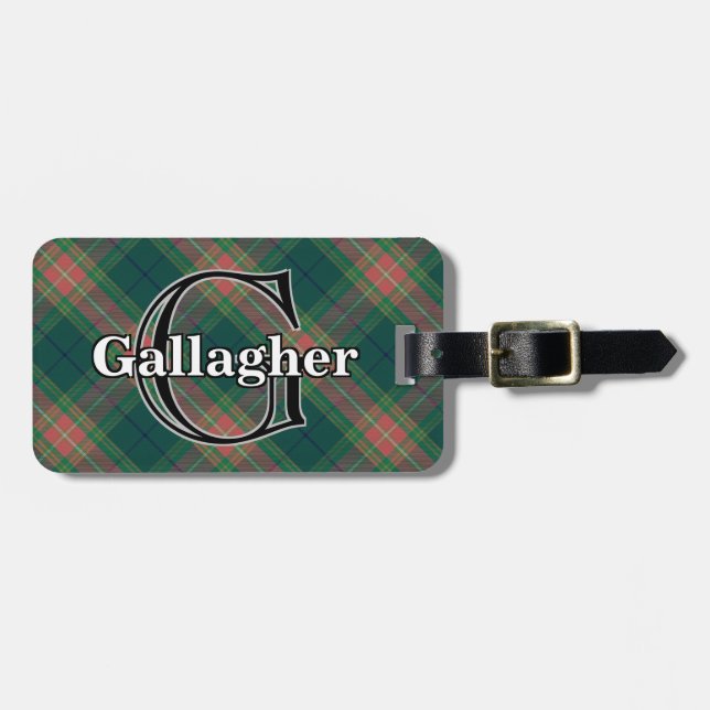 Epic Ireland Klan Gallagher Tartan Bagagebricka (Horisontell Framsida)