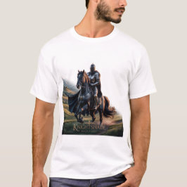 Epic Knight on Black Horse - Medieval Hero Fantasy T Shirt