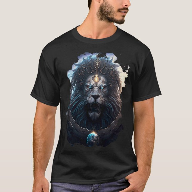 Epic Leo zodiactecknet på styrka 1 T Shirt (Framsida)