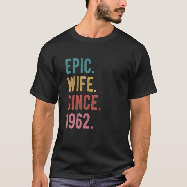 Epic Maka sedan 1962 60-årsdagen Bröllop för T Shirt (Framsida)