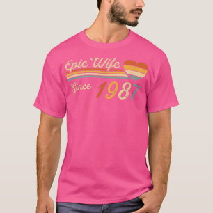 Epic Maka sedan 1987 35e Bröllop 35-årsdagen T Shirt