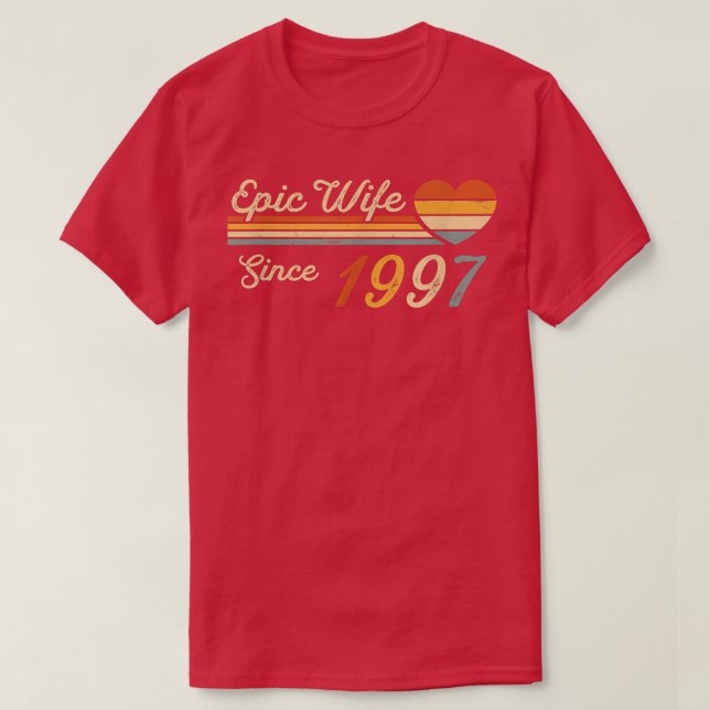 Epic Maka sedan 1997 25:e Bröllop-årsdagen 25 T Shirt (Design framsida)
