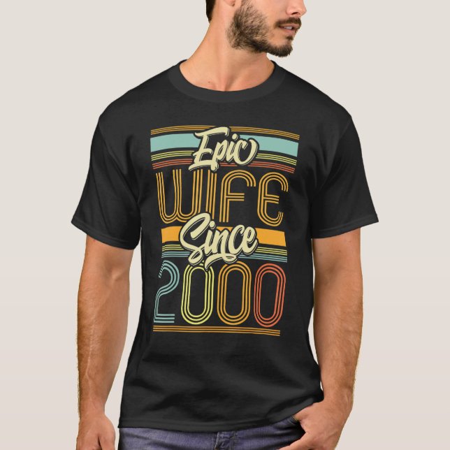 Epic Maka sedan 2000 23 år 23:e Bröllop-annivrar T Shirt (Framsida)