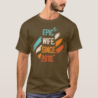 Epic Maka sedan 2018 Familj Giftermål par Relati T Shirt