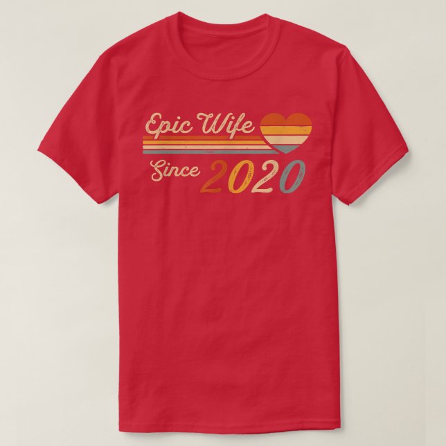 Epic Maka sedan 2020, andra Bröllop-årsdagen, 2 år T Shirt (Design framsida)