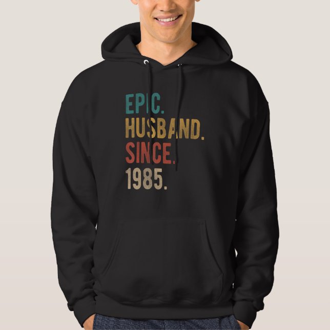 Epic Make sedan 1985 37:e Bröllop-årsdagen F Hoodie (Framsida)