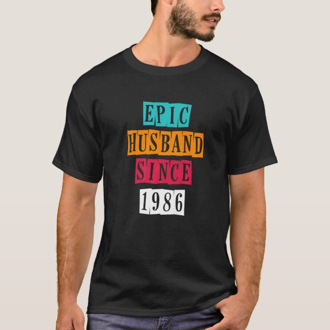 Epic Make sedan 1986 36 Bröllop-årsdagen T Shirt (Framsida)