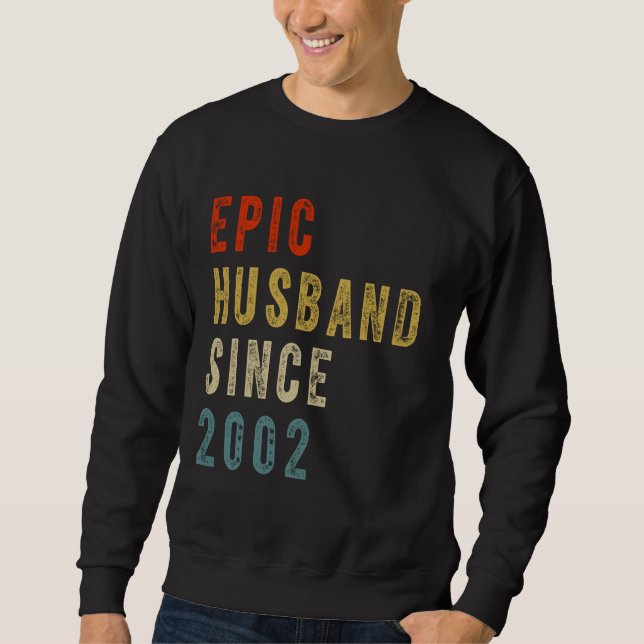 Epic Make sedan 2002, par 22:e Annive bröllop Lång Ärmad Tröja (Framsida)