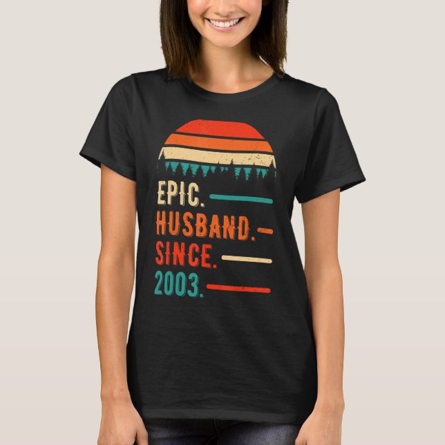Epic Make sedan 2003 19 år 19:e Bröllop Anni T Shirt (Framsida)