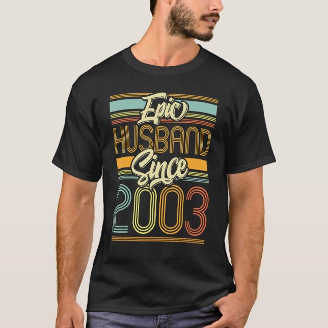 Epic Make sedan 2003 20 år 20:e Bröllop Anniv T Shirt (Framsida)