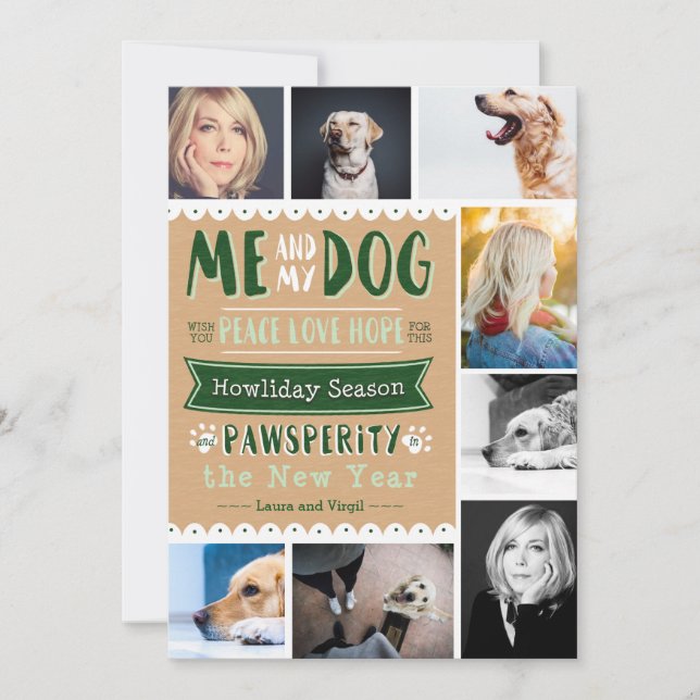 EPIC Me och My Hund 5x7 Photocard (8 Bilder) (Framsida)
