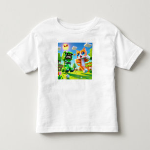 "Epic Minecraft Inspired Småbarn T-Shirt Cat kärle