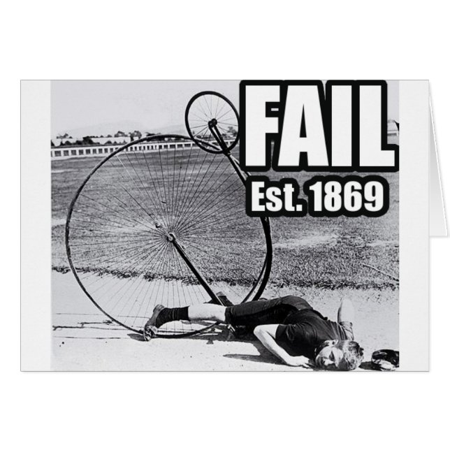 Epic misslyckas. hälsningskort (Framsidan Horizontal)