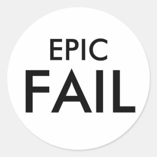 EPIC MISSLYCKAS klistermärken