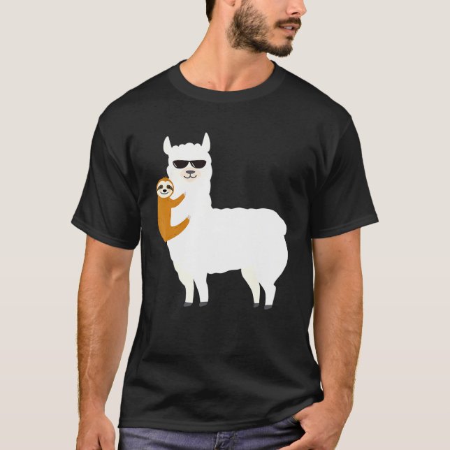 Epic Mode Deal Sloth Riding Llama för kvinnor T Shirt (Framsida)