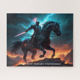 Epic Mörk Knight & Stallion Art Puzzle Collection Pussel