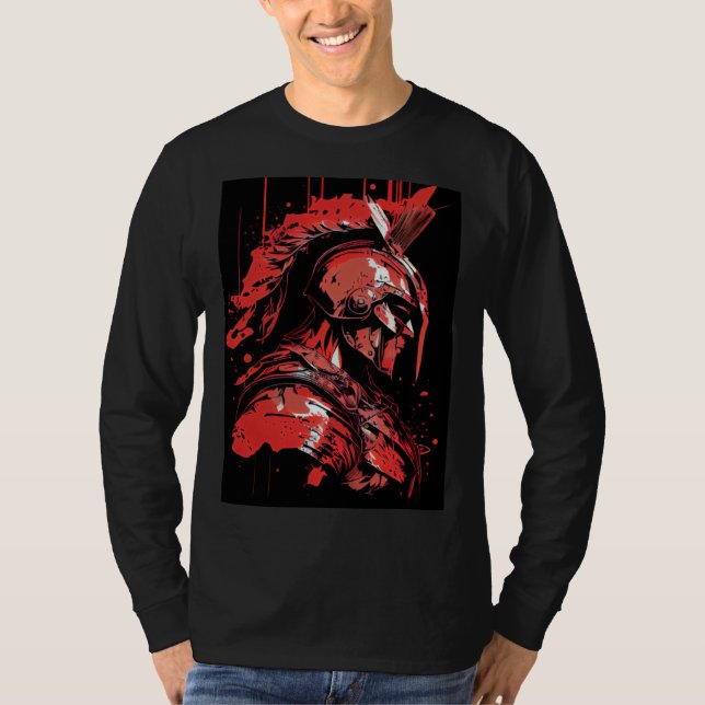 Epic Motivational Spartan Warrior Trojan Warrior G T Shirt (Framsida)