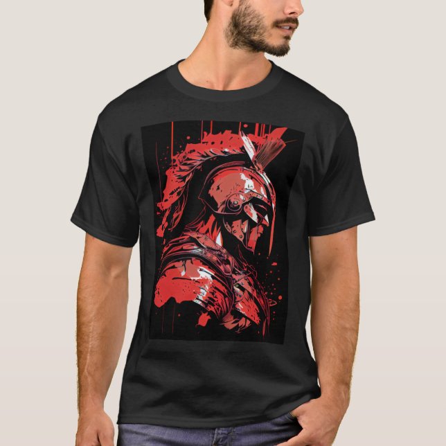 Epic Motivational Spartan Warrior Trojan Warrior G T Shirt (Framsida)