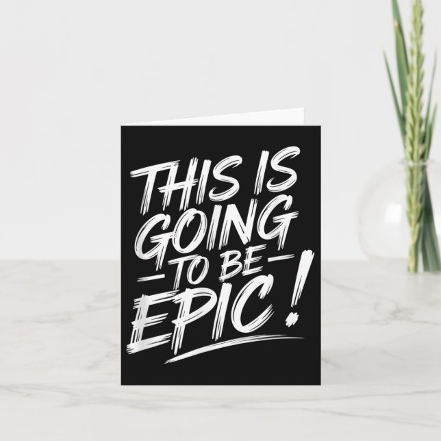 Epic Motivationsot som detta kommer att bli till e Kort (Framsida)
