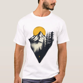 Epic Mountain Escape: Fetstig utformning av Äventy T Shirt
