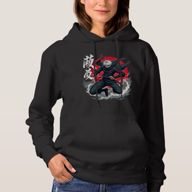 Epic Ninja Warrior- Japanska samurai Anime Shinobi T Shirt (Framsida)