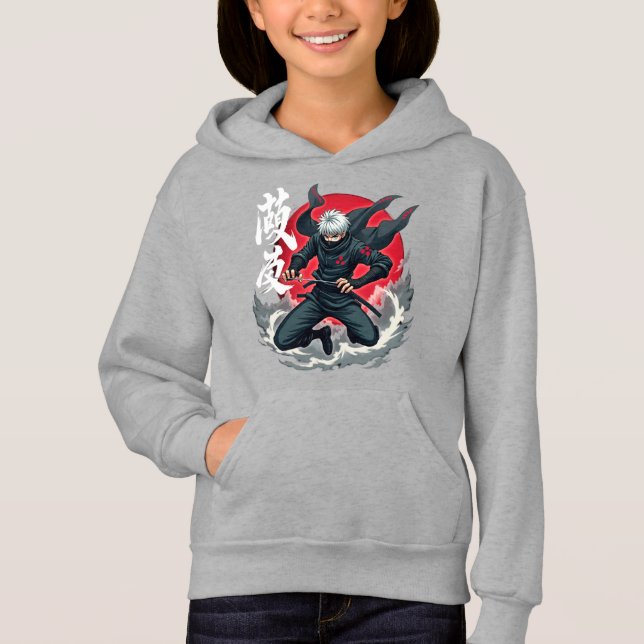 Epic Ninja Warrior- Japanska samurai Anime Shinobi T Shirt (Framsida)
