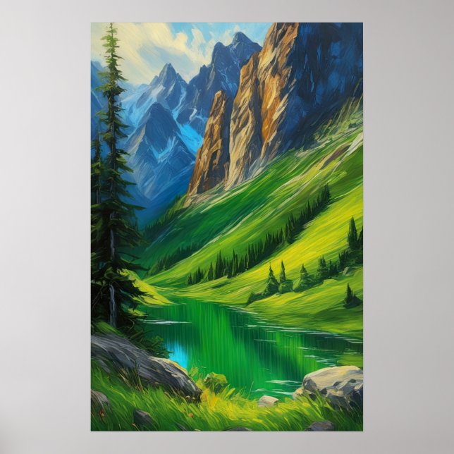 Epic Panorama, Grönt Valley's Dance Poster (Framsidan)