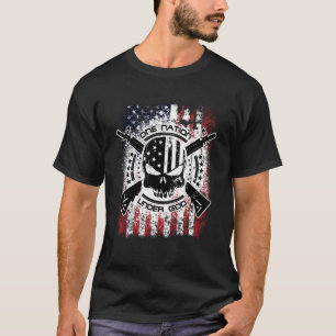 Epic Patriotic One-nation under Guds militärpullo T Shirt