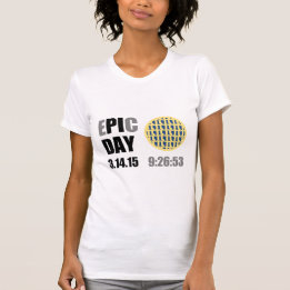 Epic Pi Day - E" PI" C Day Blueberry Lattice Paj Tee Shirt