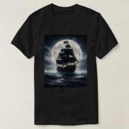 Epic Pirate Ship Moon T-Shirt – Dark Ocean Pirate 