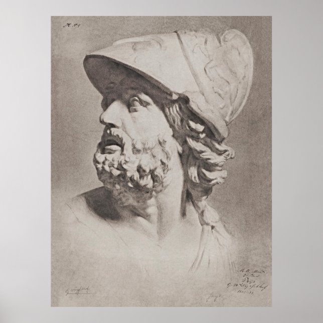 Epic Roman Helmet Head Poster - Timless Design (Framsidan)